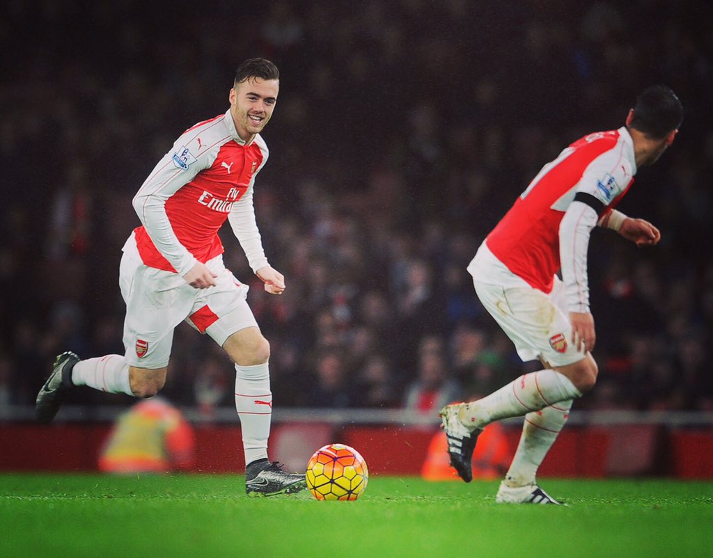 CalumChambers95's tweet photo. Huge 3 points! Great way to start 2016!! Also nice to see I've made 50 appearances for #Arsenal ⚽️ https://t.co/w7yjV5qANl