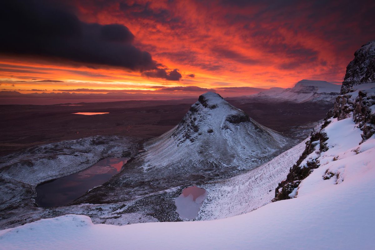 Wow! Fire &amp; ice on the Isle of Skye. Now THAT'S a view! 📷: Marcus McAdam Photography #LoveScotland