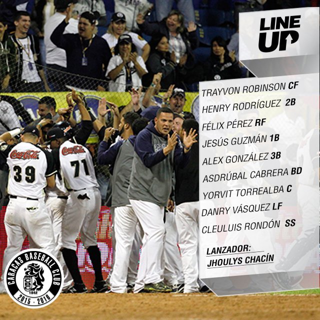 leones_cbbc's tweet photo. Lineup para el juego de hoy / 6:00pm / Transmisión: IVC y Venevision https://t.co/hfOSwskYXJ