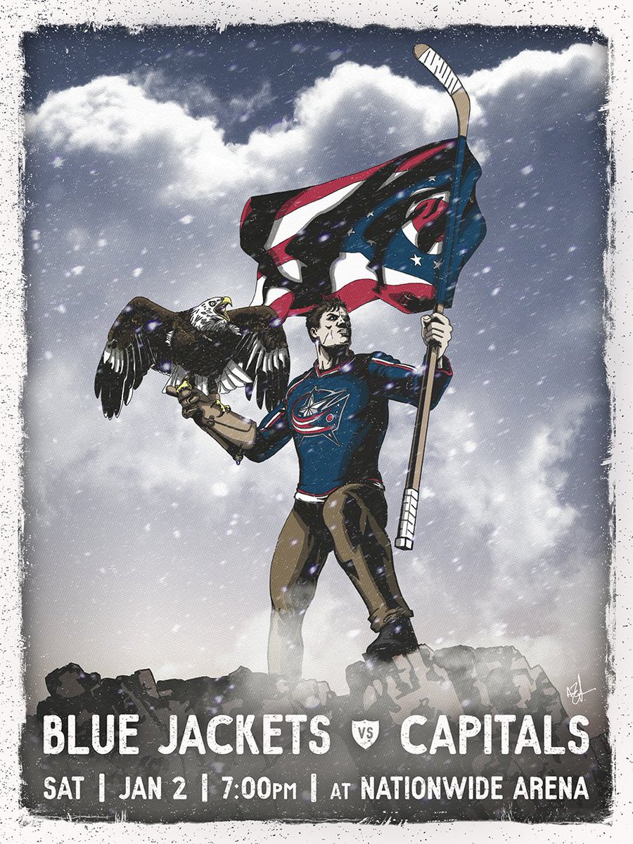 Tonight's Game Day Poster for Blue Jackets vs Capitals : r/hockey