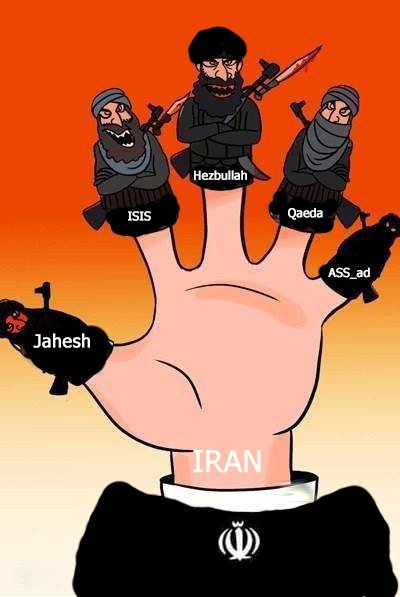 InDimashq's tweet photo. #ToppleAssad #NoDealWithAssad #No2Rouhani #ISIS = #Assad #Putin https://t.co/mpLMblcGRU