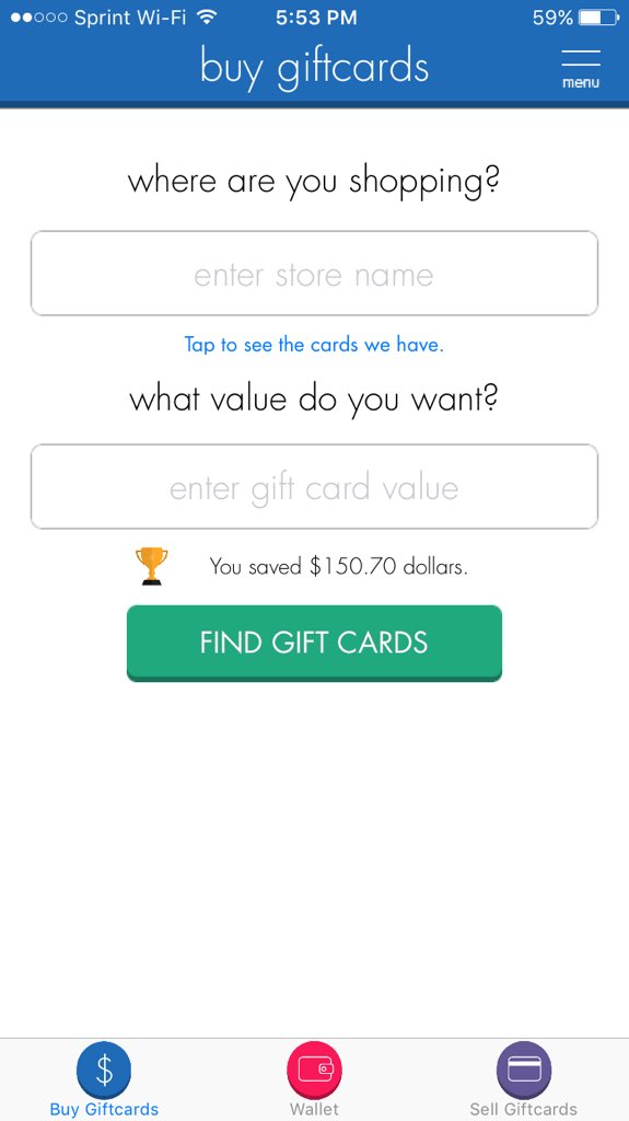 GiftMeCards's tweet photo. @jourdant "tap to see the cards we have" https://t.co/9N8HQDNqqq