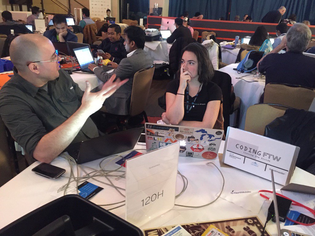 nodenow's tweet image. Debating webrtc code #nodejs #ruby #codingftw HPE Ticketmaster #atthack