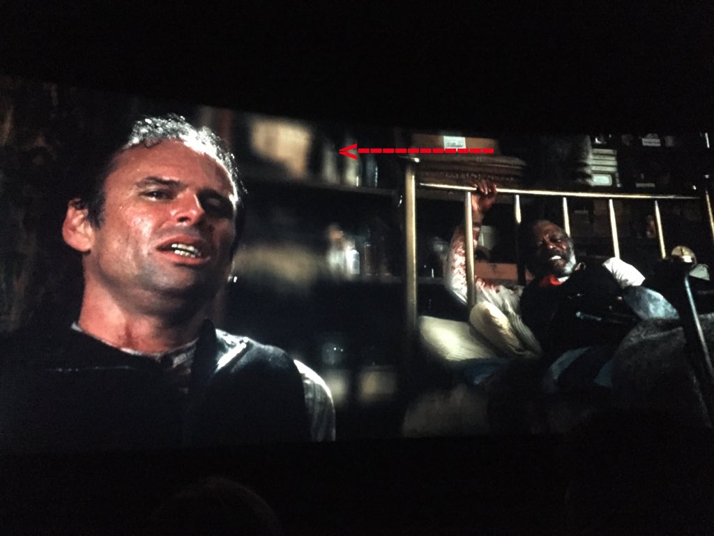 Great use of split diopters in #hatefuleight . An homage to #johncarpenter #deancundey ? #cinematography #filmmaking