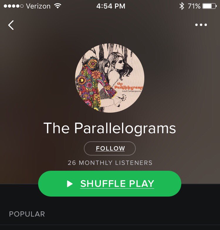 P_parallelogram's tweet photo. Just listening to my fav band #theparallelograms https://t.co/n7fu04NLdd