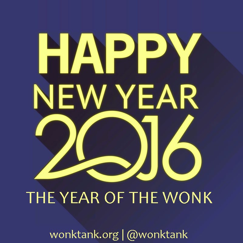 WonkTank's tweet photo. Happy New Year! Your new year resolution: enter the #wonktank and unleash your wonkiness! @DiplomacyLab @GPatState https://t.co/app5KZj0q5