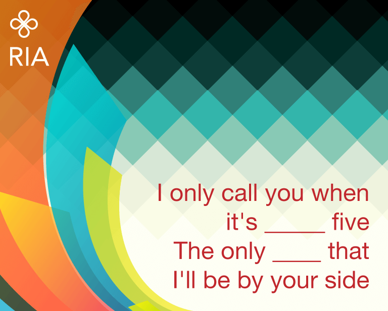 RIAmexico's tweet photo. Completa la canción. https://t.co/YmrwM38HUq