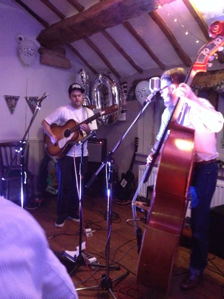 GroveBookshop's tweet photo. Serious #SamBarrett in full flow at @FlyingDuckPub Happy 60th David! https://t.co/doC4jHcEwm