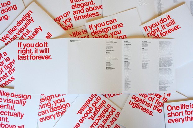FMEREB's tweet image. &quot;If you do it right, it will last forever&quot; 
―Massimo @vignelli  #DESIGNCULTURE #TypeItOut