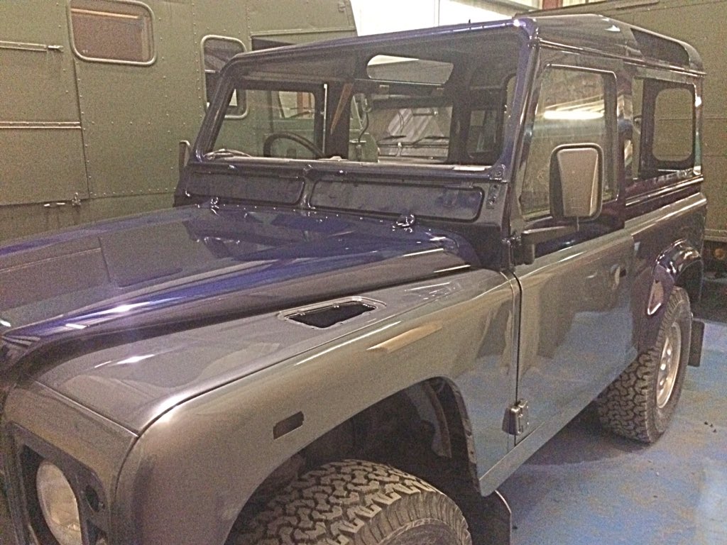 BespokeDefender's tweet image. Oslo blue/Corris grey come together really well @LandRover_OC @Land rover @defender