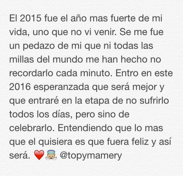De <a href="/TaniaMamery/">Tania Mamery</a>: Hoy, un mes mas y ni todas las millas del mundo me han hecho no recordarte cada minuto.❤️👼🏼