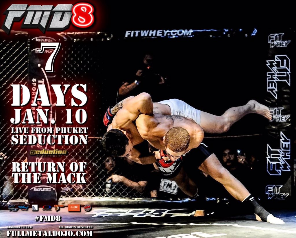 FullMetalDojo's tweet photo. Don't forget about #FMD8 next weekend! Might be better than #UFC195! #MMA #Phuket #Thailand #WMMA #ONEC #UFC #news https://t.co/VGk9DYdmu5
