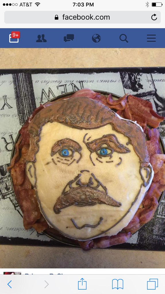 BriannaShrum's tweet photo. .@nicsigni @OliviaKelly_ I made this cake for my friend. Because my love for Ron is SO REAL. https://t.co/P7ONRsTjjK