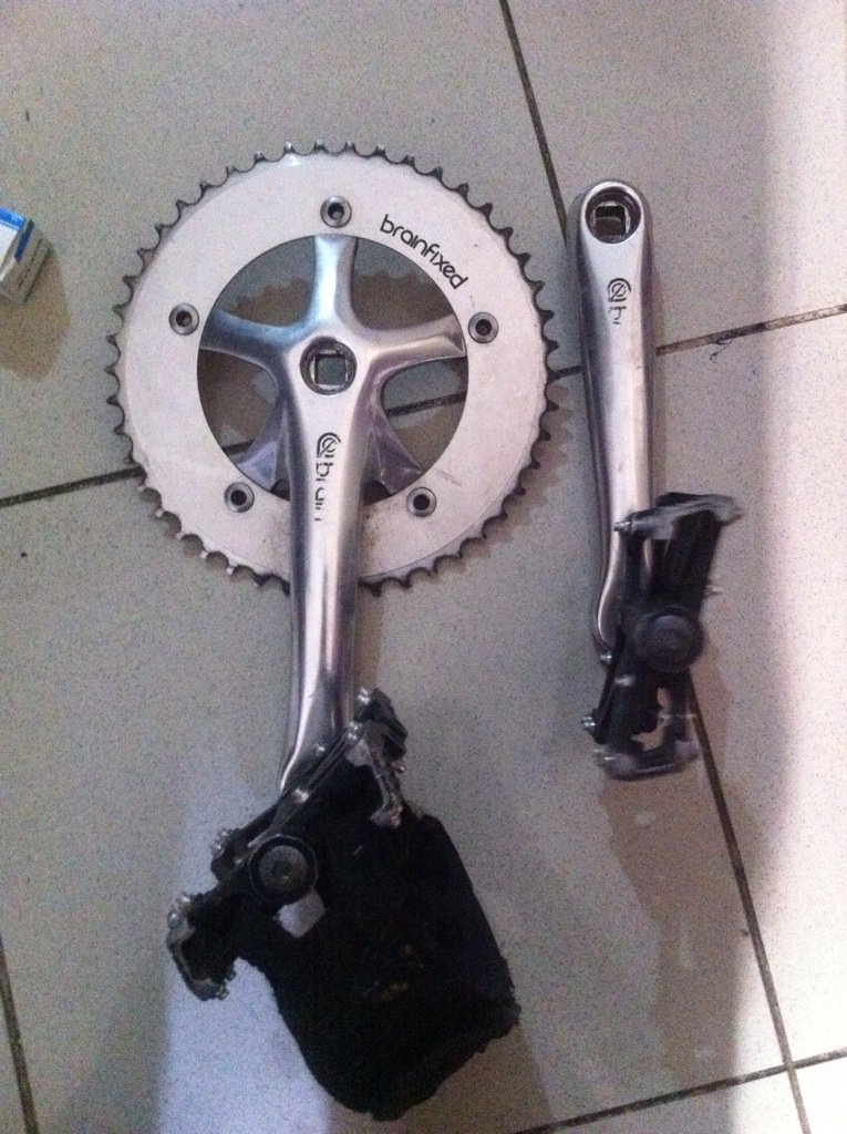 Wts crank brain 46t sama pedal nya 200k ajah cp: line: andwtbimaa wa: 082110282196 #fnfjb #fpjb #rpjb thx