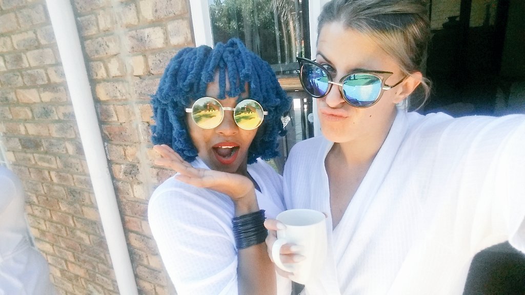 TiffanyWilson89's tweet photo. Good morning! Spa day begins with a coffee with @Moonchild_SA at @Cleopatraz_Spa for #highteawithtabisa 💅💆👸☕ https://t.co/uSUE8Gb42A
