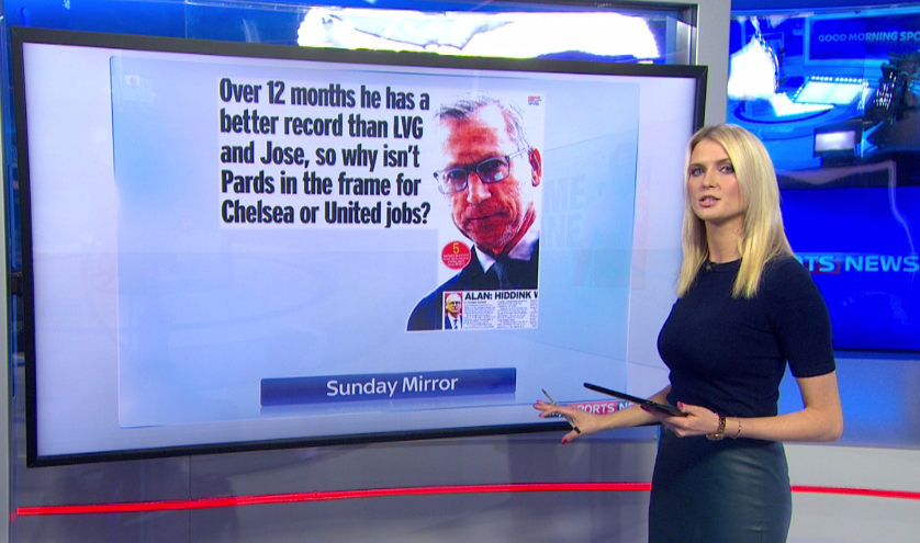 SkySportsNews's tweet photo. The Sunday Mirror wonders why Alan Pardew isn't in the frame for the Manchester United or Chelsea jobs #SSNHQ https://t.co/IxSiaf6wH2