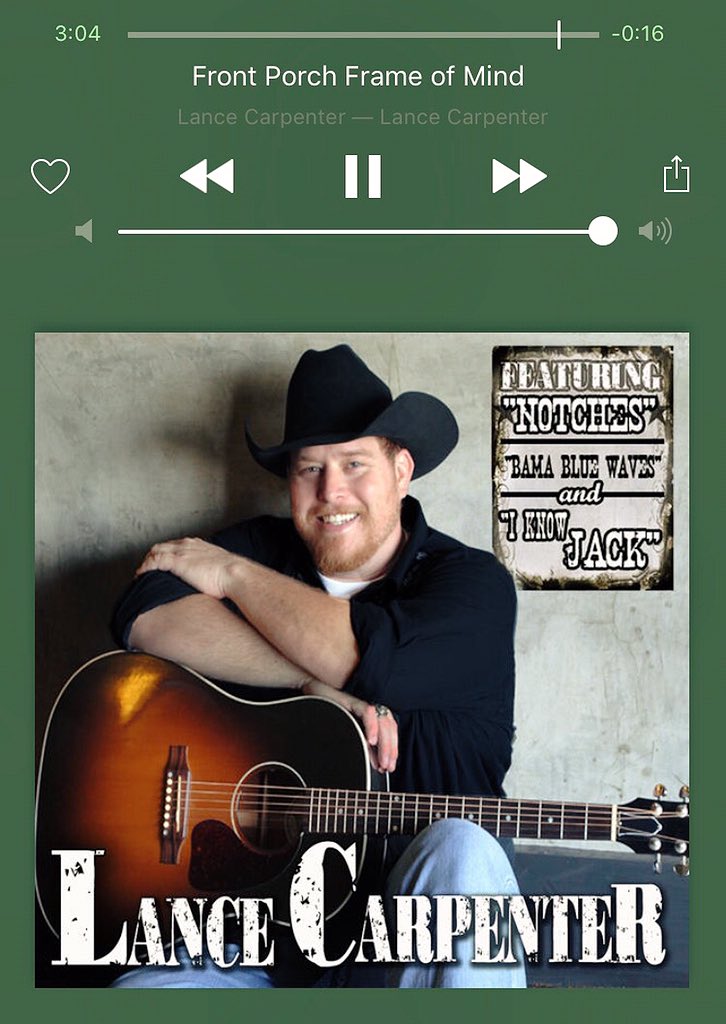 BtRfLYBaybEE's tweet photo. Pretty sure I found another favorite song! I get so excited listening to it! @lancecarpenter #frontporchframeofmind https://t.co/gUTg5DnbB0