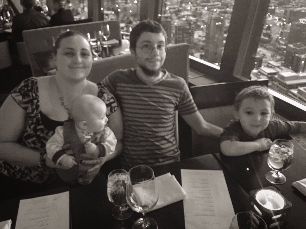 Allie's tweet photo. Enjoyed the 2016 Campbell Family New Years dinner! #yyc #yyctower https://t.co/R62mU3U50j