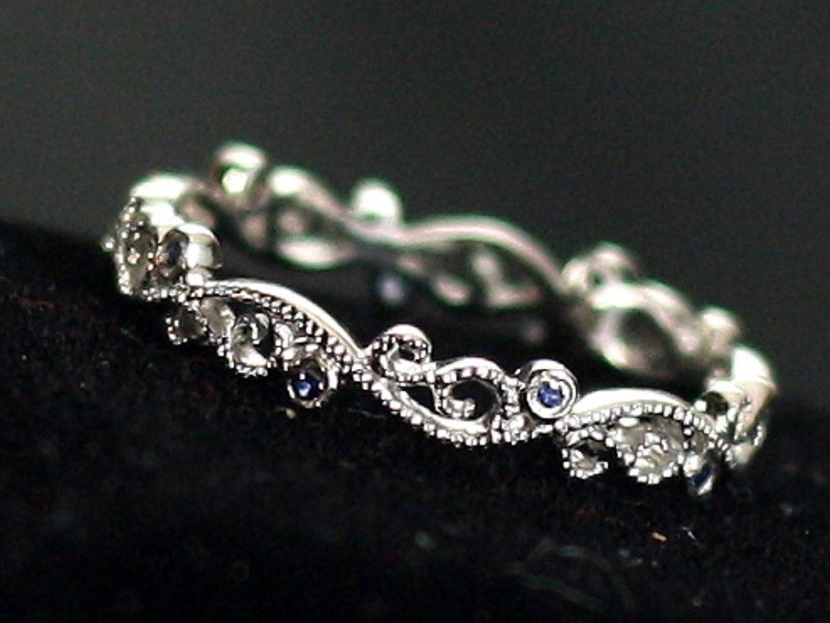 bellamoredesign's tweet photo. Blue Sapphire Wedding Band with Swirl & Milgrain Beading Edge R… https://t.co/B9KXE6m3xr #engagementring #Milgrained https://t.co/pZYYJWOi1z