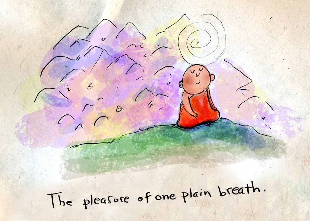 Concentrating on your in-breath &amp; out-breath for just a few minutes a day can result in big changes. Give it a go.