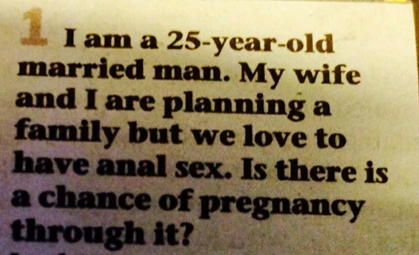 ThouSexpert's tweet photo. Though rare, sometimes a Gandu is born. Take your chances. #AskTheSexpert https://t.co/HFhppsTKGB