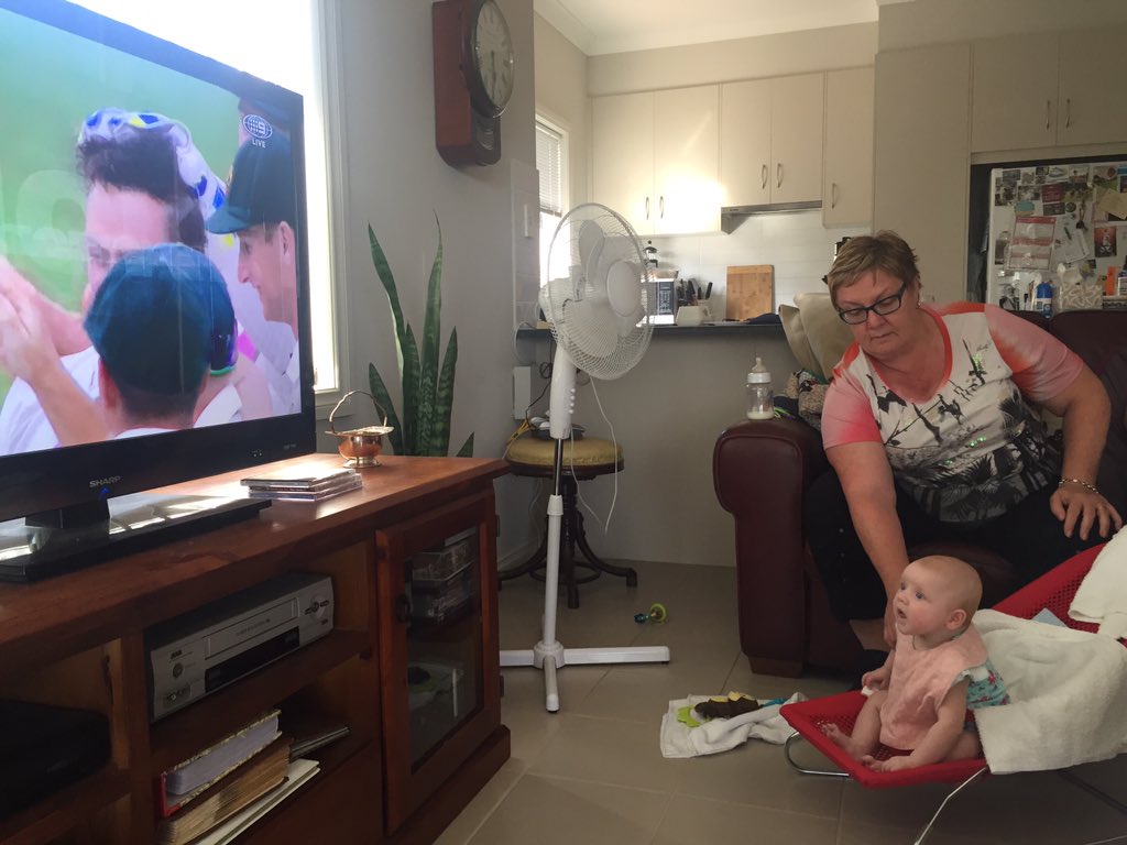 DavidEvans_59's tweet photo. Who said kids won't watch #test cricket? #AUSvWI #notT20 https://t.co/3UASa18682