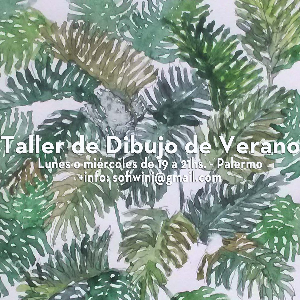 Para los que se quedan en BsAs:
Taller de dibujo de verano
Lun o miérc de 19 a 21
Palermo
+info: sofiwini@gmail.com