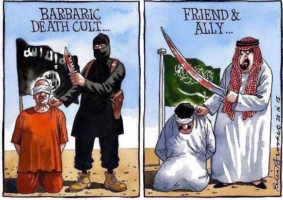 Difference between ISIS and Saudi Arabia? CXyPiIhWwAAc9i9