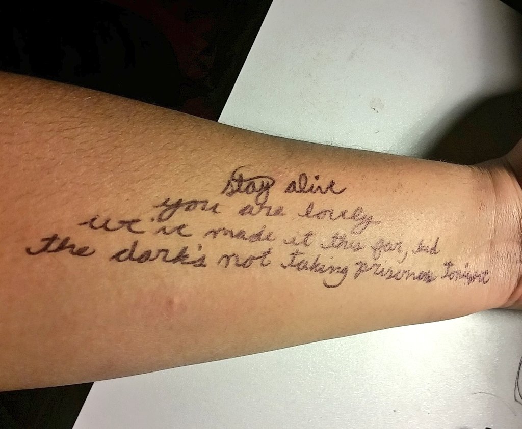 Twenty One Pilots Tattoo: 'Stay Alive'