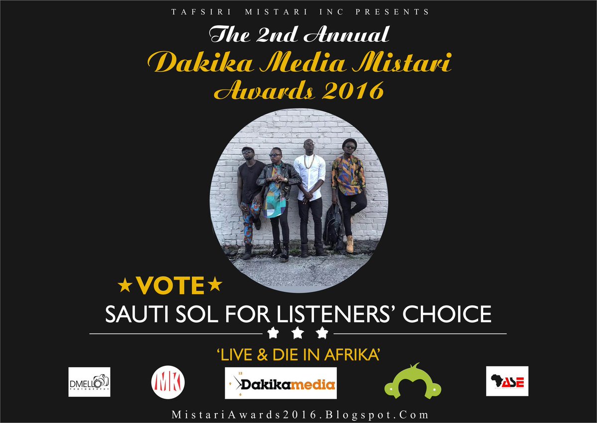 muzikikenya's tweet image. Vote for @SautiSol  here👇
svy.mk/1YYeYrp
#MistariAwards2016 #SolGeneration