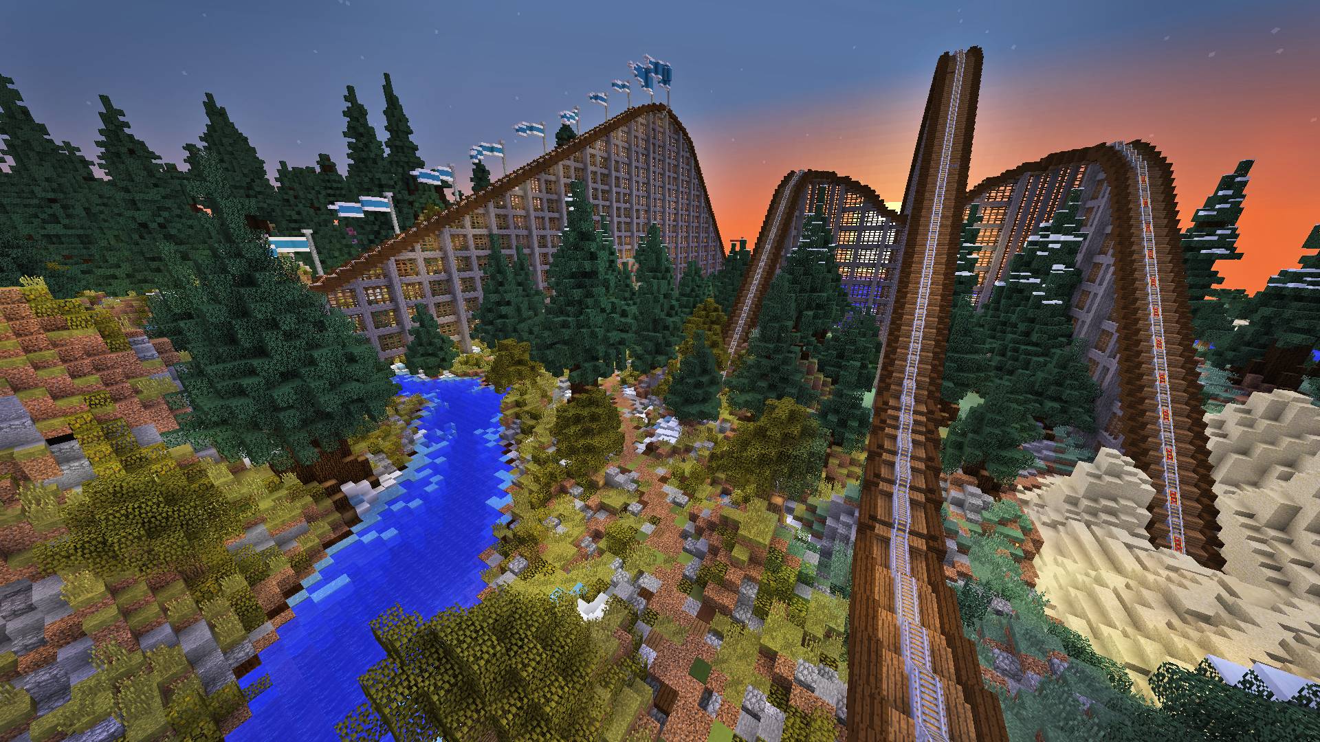 Biggest Minecraft Rollercoaster