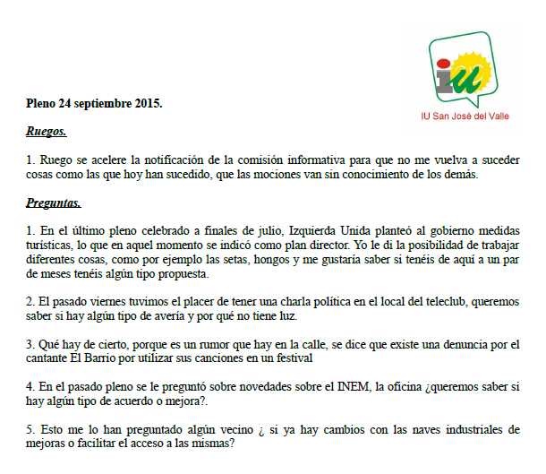 iu_valle's tweet photo. PREGUNTAS, RUEGOS Y MOCIONES APROBADAS (PLENO 24 SEPTIEMBRE) https://t.co/jZpqiVGccl