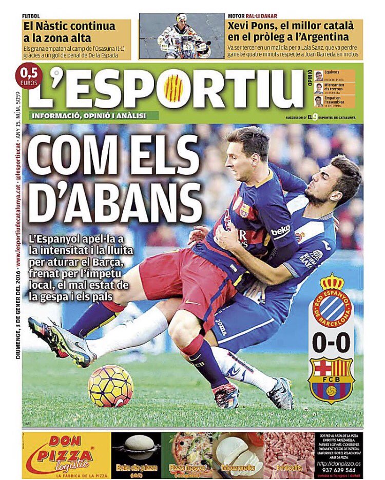 RomanEl9's tweet image. Content amb el tractament fet pels meus companys de .@lesportiucat #periodisme #sensebufanda #objectivitat