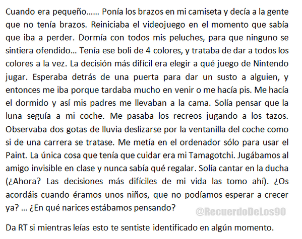 Cuando era pequeño...