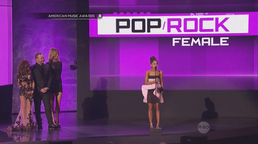 IamStylik's tweet image. Love ya 💜 &quot;@netmediatama: For Pop/Rock Female Artist of the Year, the AMA goes to.. Ariana Grande! #AMAs2015OnNET https://t.co/rs3HygIS5I&quot;