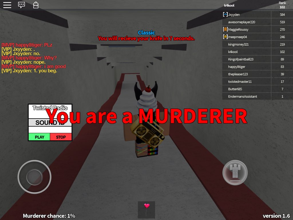 Roblox Twisted Murderer Admin Hack Get Million Robux - roblox how to hack twisted murderer shop hack read
