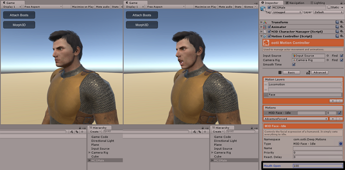 ootiiGames's tweet photo. Finally getting back to my game. Using @Morph3d blendshapes is pretty awesome! #indiedev #gamedev https://t.co/abmABsIY6A