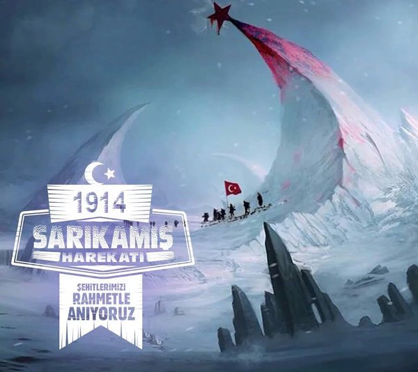 #HerŞeyUnutulur Ama #Sarıkamış ASLA! Şehit Olan Kahraman Askerlerimizi Şehadetlerinin 101.Yılında Rahmetle Anıyoruz