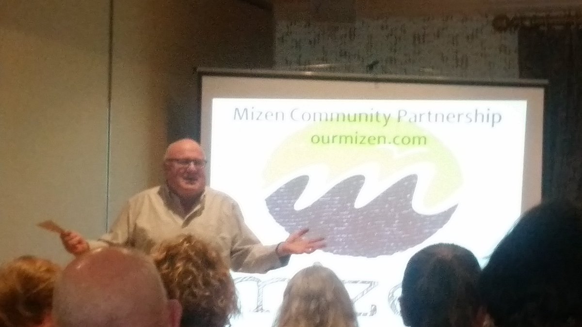 Alan Crosbie giving a great presentation in #Schull at the launch of <a href="/OurMizen/">Our Mizen</a> website