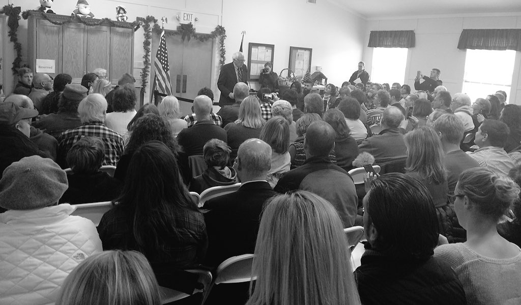 One reason our campaign is doing well is that we are talking to the American people with intelligence. #nhpolitics