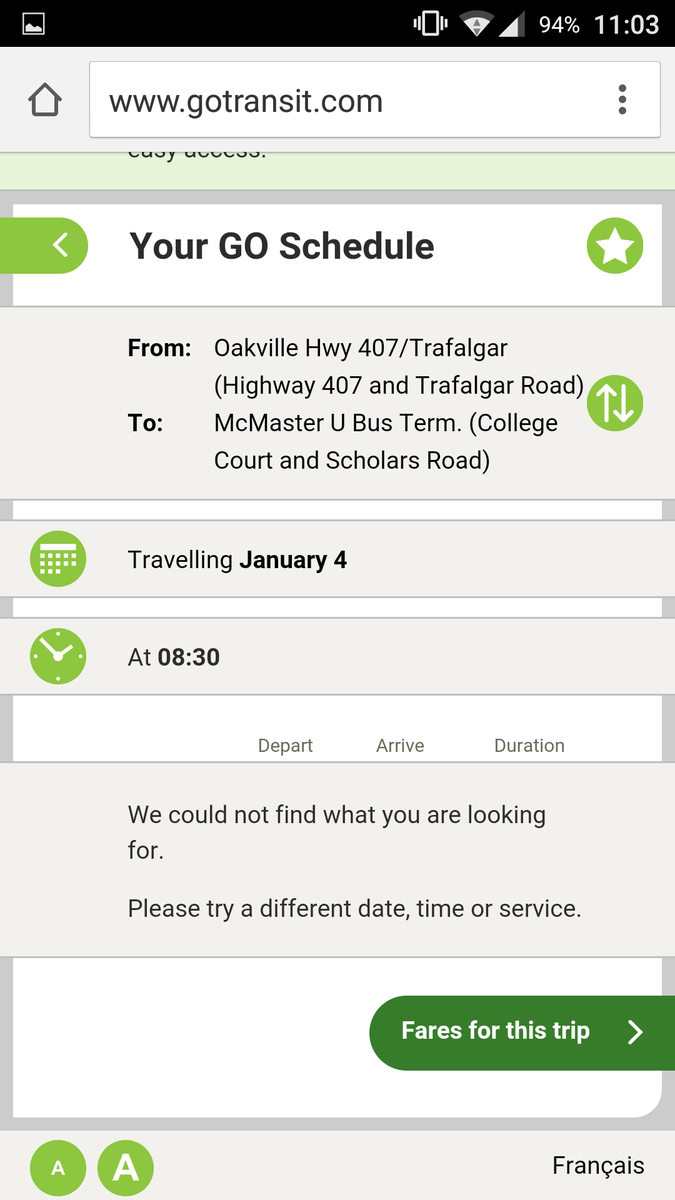 wictaaahhh's tweet photo. @GOtransit and of course the mobile website doesn't even work https://t.co/3VeGdNdUjd