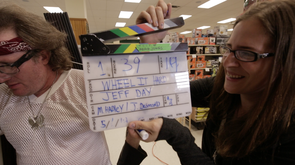 WheelItHard's tweet photo. #moviesmadeinmaine #editing Production still from Scene 39. Getting ready for Summer 2016! @nystateofmind80 https://t.co/EtjrY5kgAd