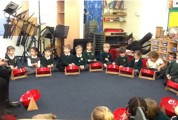 MGoatsClass's tweet image. We all enjoyed playing our steel pans on Friday.