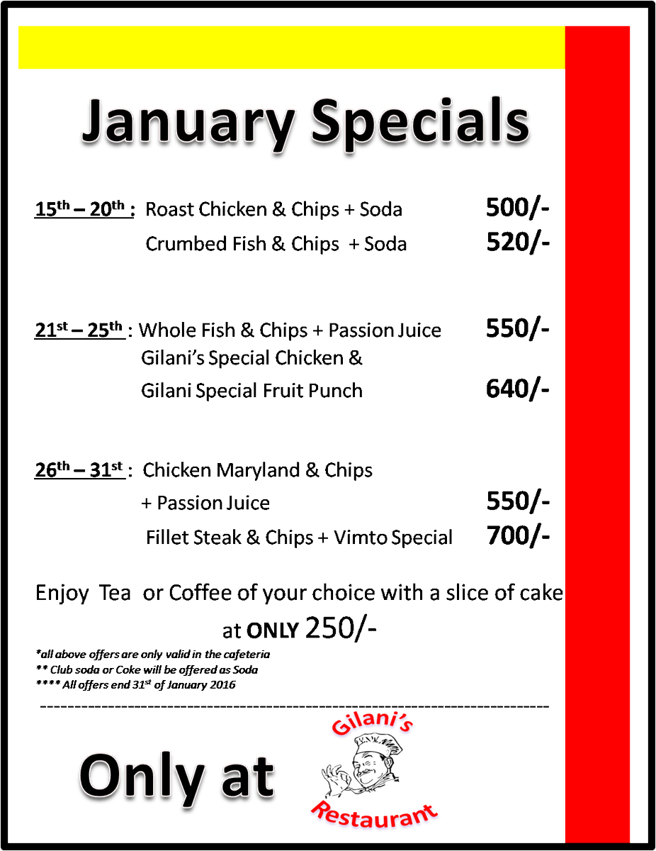 Gilanis_Smkt's tweet photo. Gilanis Restaurant January special offers are here
# cheapest prices Guaranteed#. https://t.co/0Lel3Feu0u