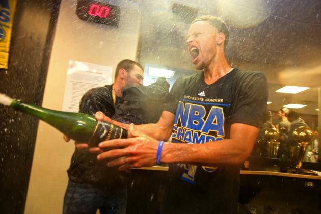BleacherReport's tweet image. Steph Curry on playing in Cleveland: Hopefully it still smells a little bit like champagne ble.ac/2399WYx
