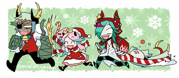 「2015クリスマスイラストもここに。 」|ミヒラ三平のイラスト