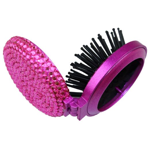 IGOGOWELL's tweet photo. #RHOP 2-in-1 Bling Bling Folding Makeup Mirror with Massaging Hair Brush (Rose red) https://t.co/dUB89HOBwE https://t.co/a48O0OdmeQ