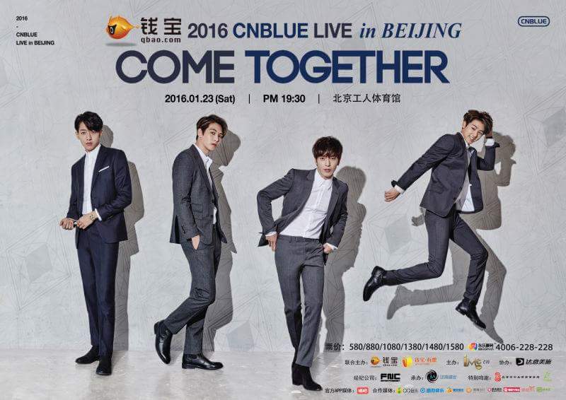 thisisnOK's tweet image. CN Blue live in Beijing  : come together #IMEch