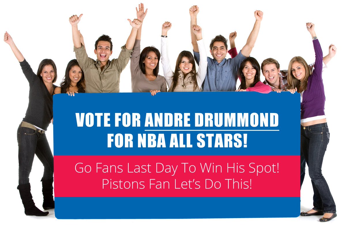 wallskaren's tweet photo. @PerSources14 #LAST DAY TO #NBAVote ANDRE DRUMMONDD TO NBA ALL STARS# PLZ RT#MICHIGAN FANS# https://t.co/8gHfXqc1YI