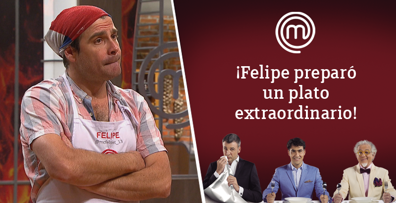 MasterChefChile's tweet photo. ¡Salvaje! @mcfelipet_13 encantó al jurado con esta preparación > https://t.co/KcA1qcCSEk #MasterChefChile2 https://t.co/Px2oZiEHDA